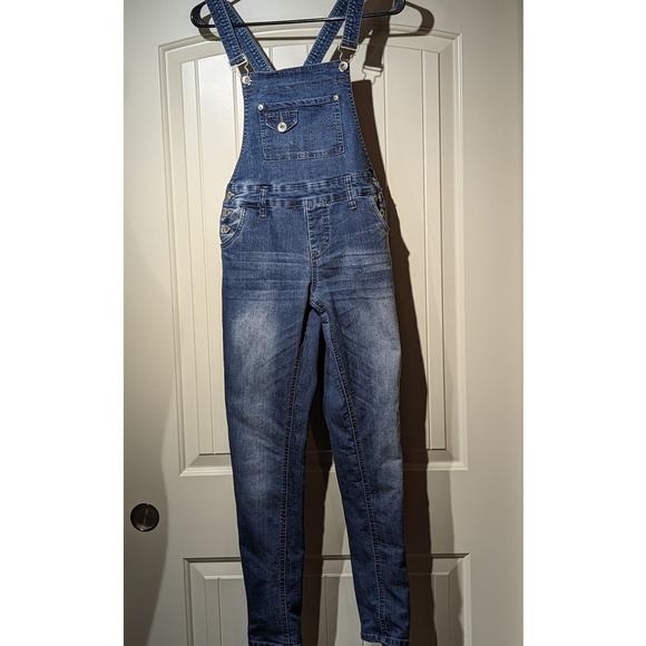 YMI Los Angeles USA Made Bib Overalls Blue Stretch Juniors Size 5 - Picture 13 of 14